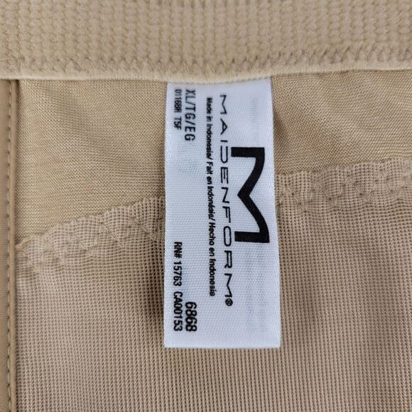 NEW XL MAIDENFORM TAN NUDE TUMMY SLIMMING CORSET SMOOTH & SHAPE extra large NWT - Picture 6 of 9